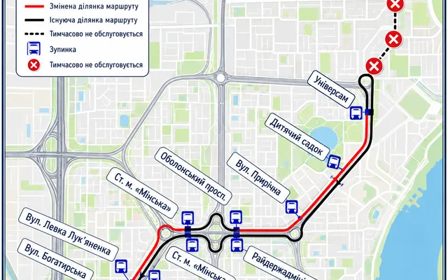 18 липня на Оболоні змінять маршрути автобусів і тролейбусів через триатлон