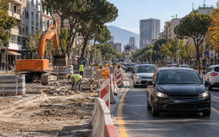 Kufizohet qarkullimi në Bulevardin Zogu I gjatë rikonstruksionit