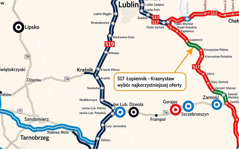 S17 Łopiennik–Krasnystaw: wybrano ofertę Polaqua za 282,6 mln zł