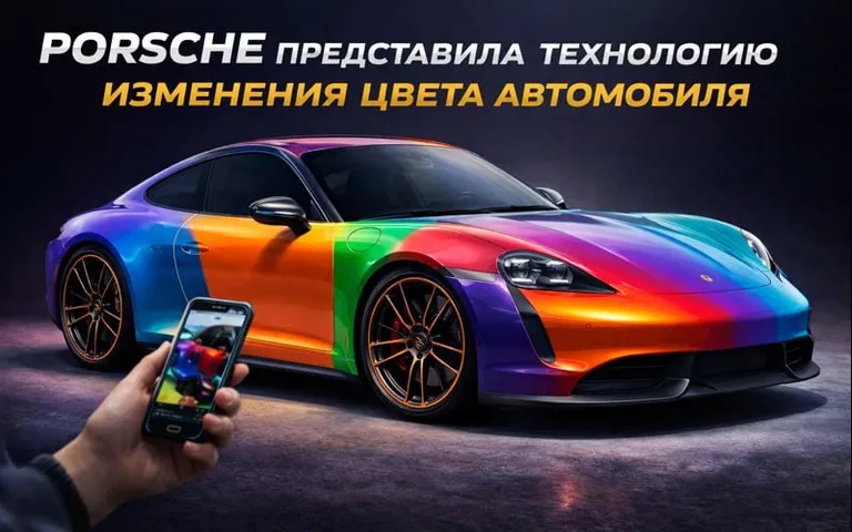 Porsche патентует технологию: изменение цвета автомобиля по цвету одежды или окружения камерой Porsche патентует технологию: изменение цвета автомобиля по цвету одежды или окружения камерой