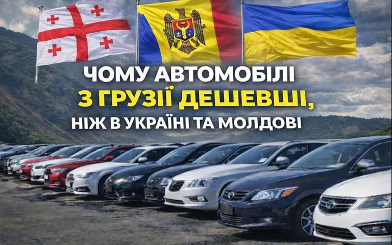 Чому автомобілі з Грузії дешевші, ніж в Україні та Молдові